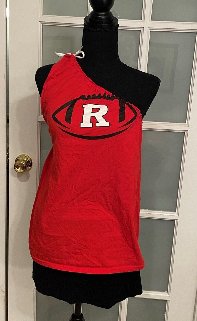 Rutgers Football One-Shoulder Tank – Reimagined College Tee