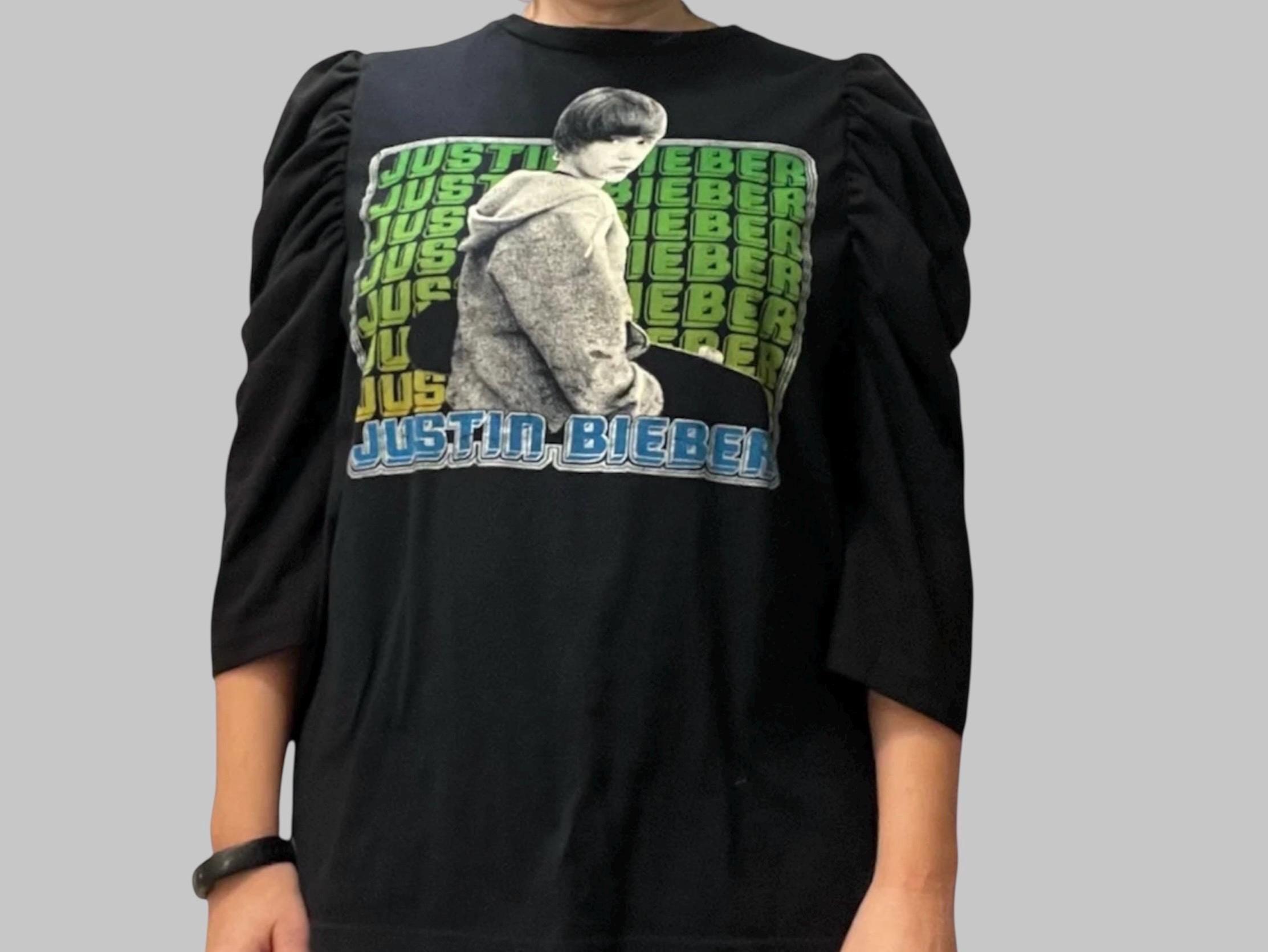 Music Upcycled tee, Customize, Sustainable Fashion, Reworked, Repurposed. (Size: M)