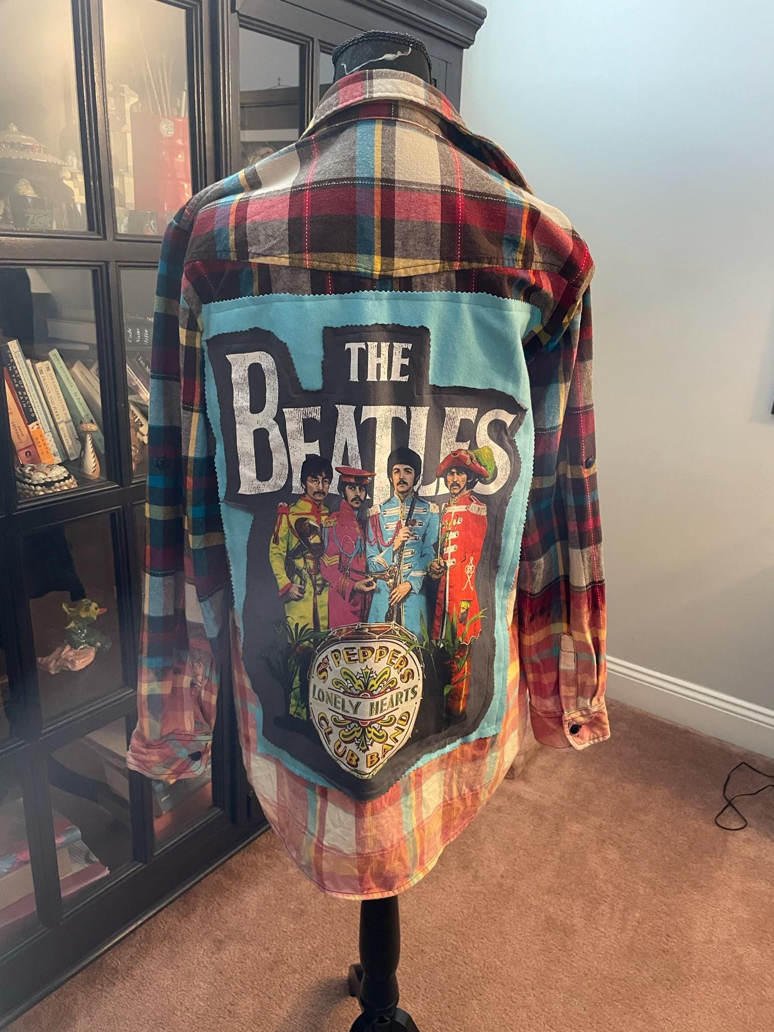 Custom Bleached + Distressed Flannels with Vintage Graphics