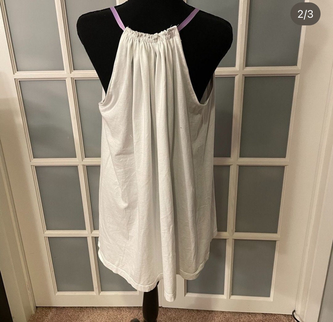 Upcycled Bowie Halter Top: Reworked Graphic Tee, Sustainable Fashion (Size M)