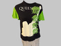 Upcycled Queen Band Tee | Reworked Concert T-Shirt with Flutter Sleeves, Women’s S