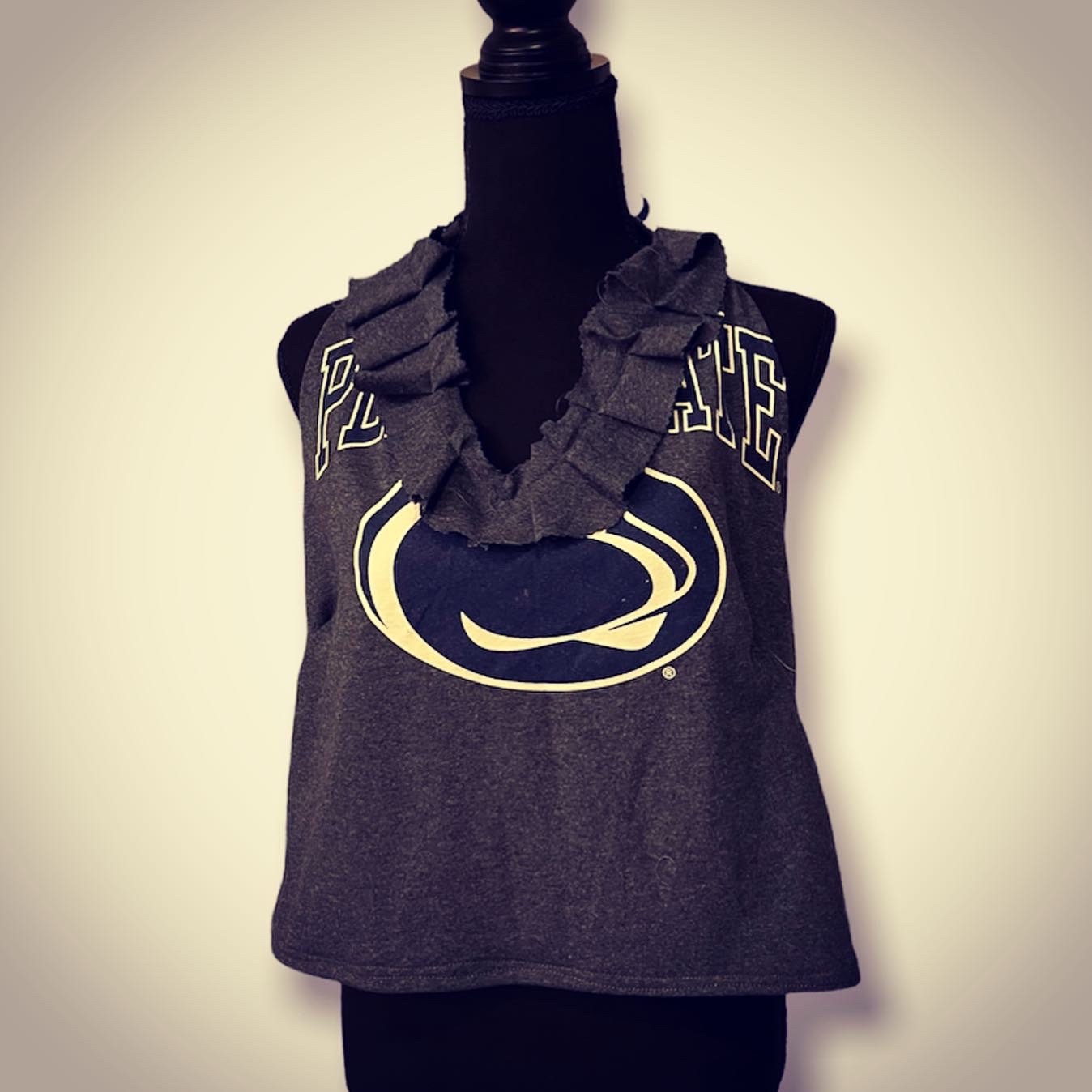 Handmade College Halter Upcycled, Customize, Sustainable Fashion, Reworked, repurposed (Size: Medium)