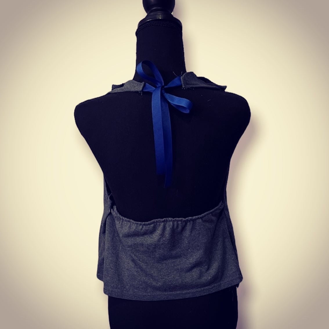 Handmade College Halter Upcycled, Customize, Sustainable Fashion, Reworked, repurposed (Size: Medium)