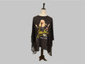 Music Upcycled poncho, Customize, Sustainable Fashion, Reworked repurposed