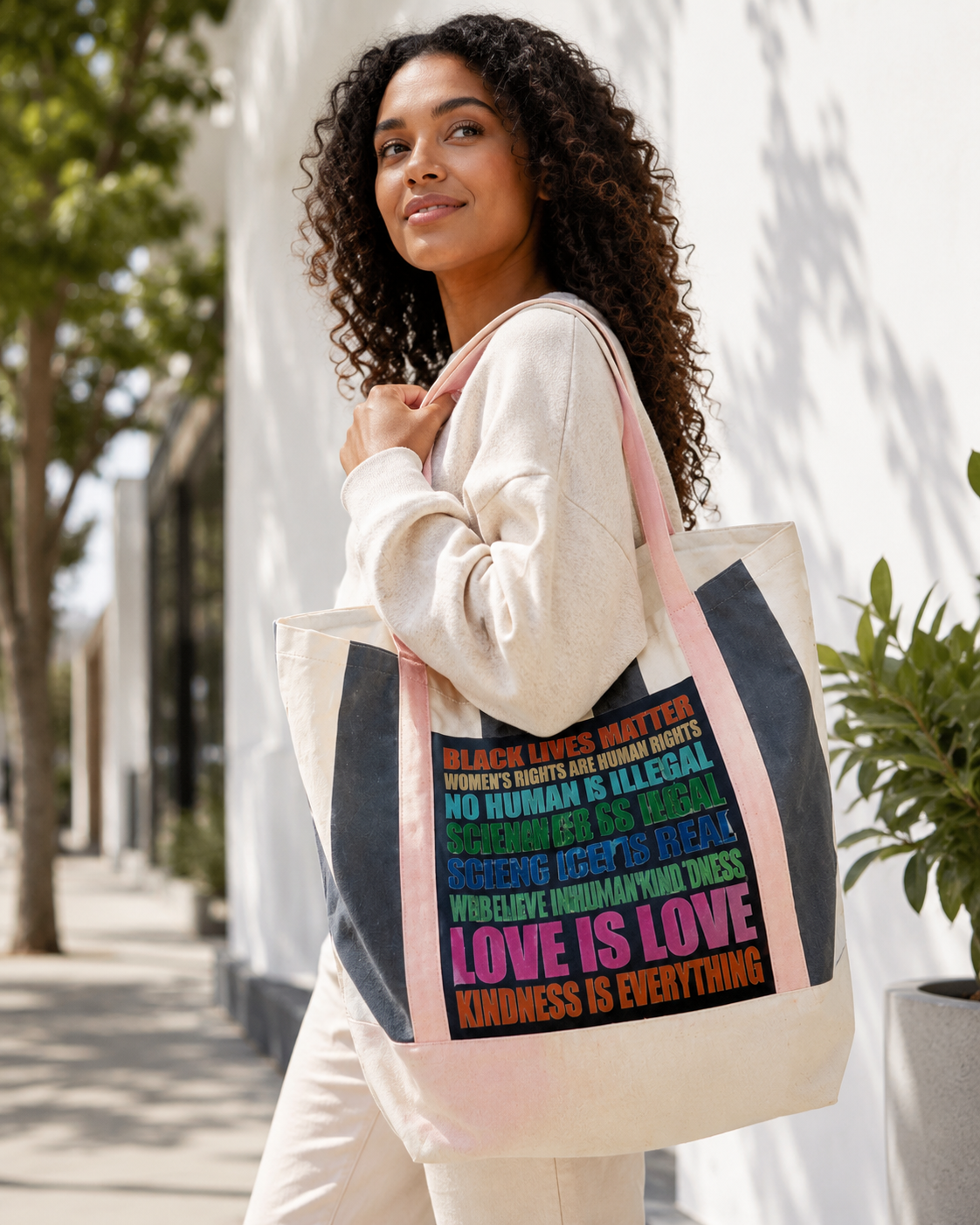 xOne-of-a-Kind Love is Love Statement Tote Bag