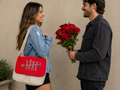 Love is in the air with this XOXO messenger bag.