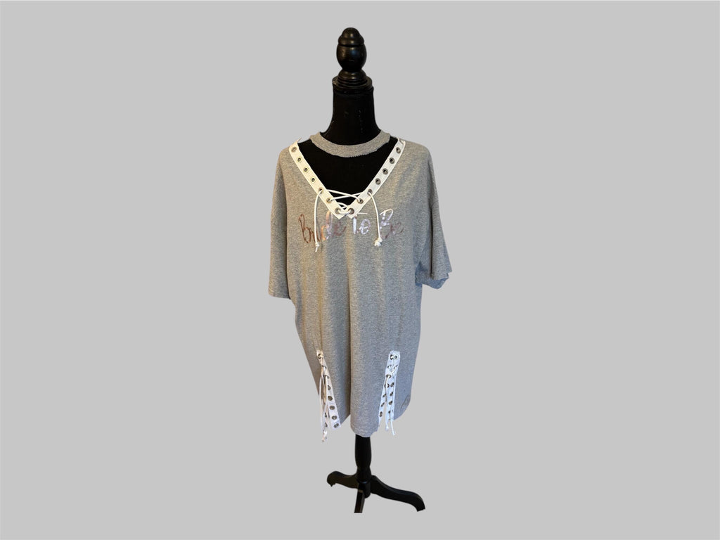 Reworked Grommet Lace-Up Bachelorette Dress (One Size)