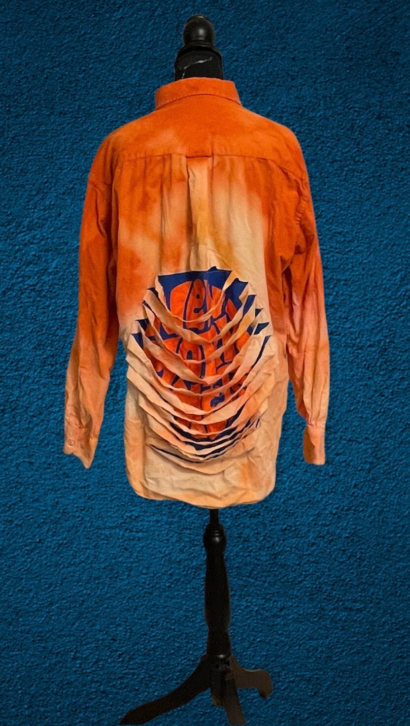 Flannel Upcycled shirt, Customize, Sustainable Fashion, Vintage, Reworked repurposed. Oversize Flannel (Size: L)