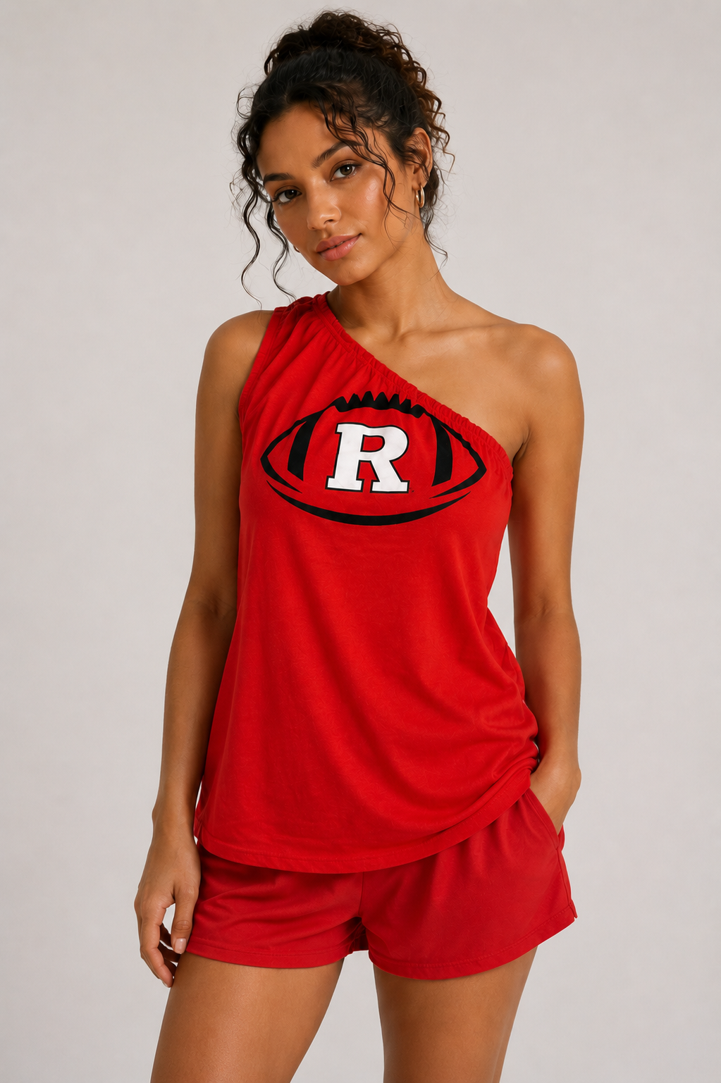 Rutgers One Shoulder Gameday Tank.