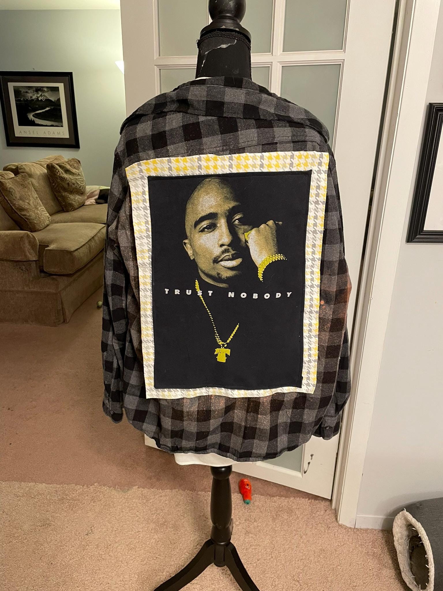 Custom Bleached + Distressed Flannels with Vintage Graphics