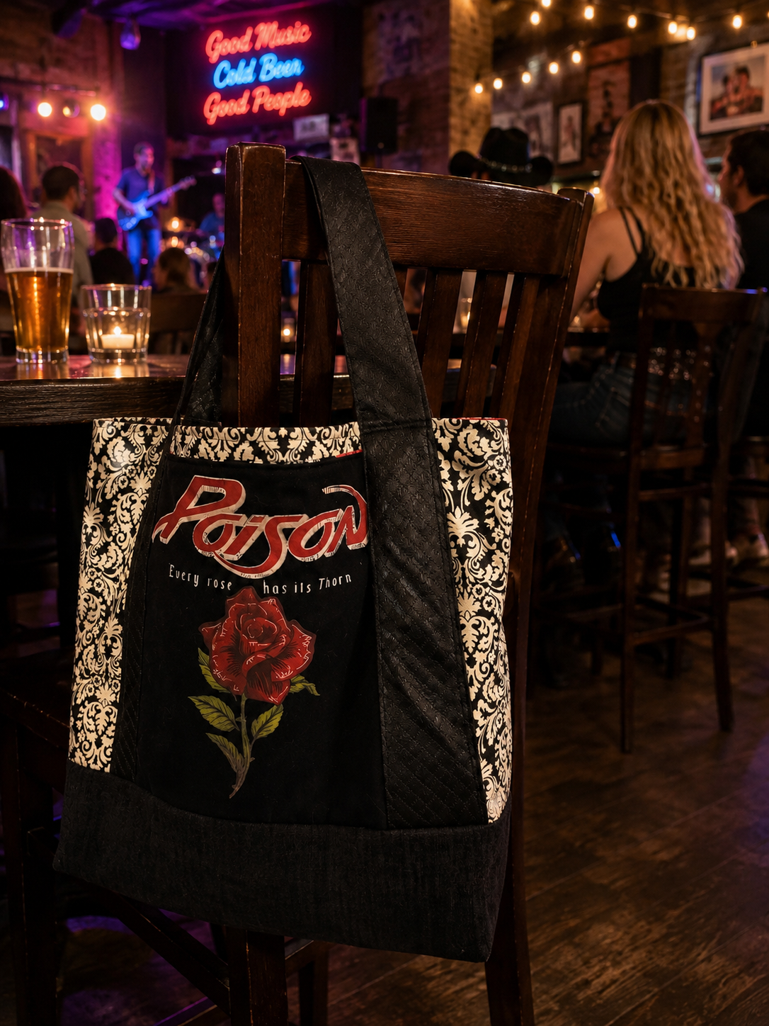 One-of-a-Kind Poison Rocker Tote