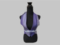 Halter top from reworked upcycled ties (XS/S)