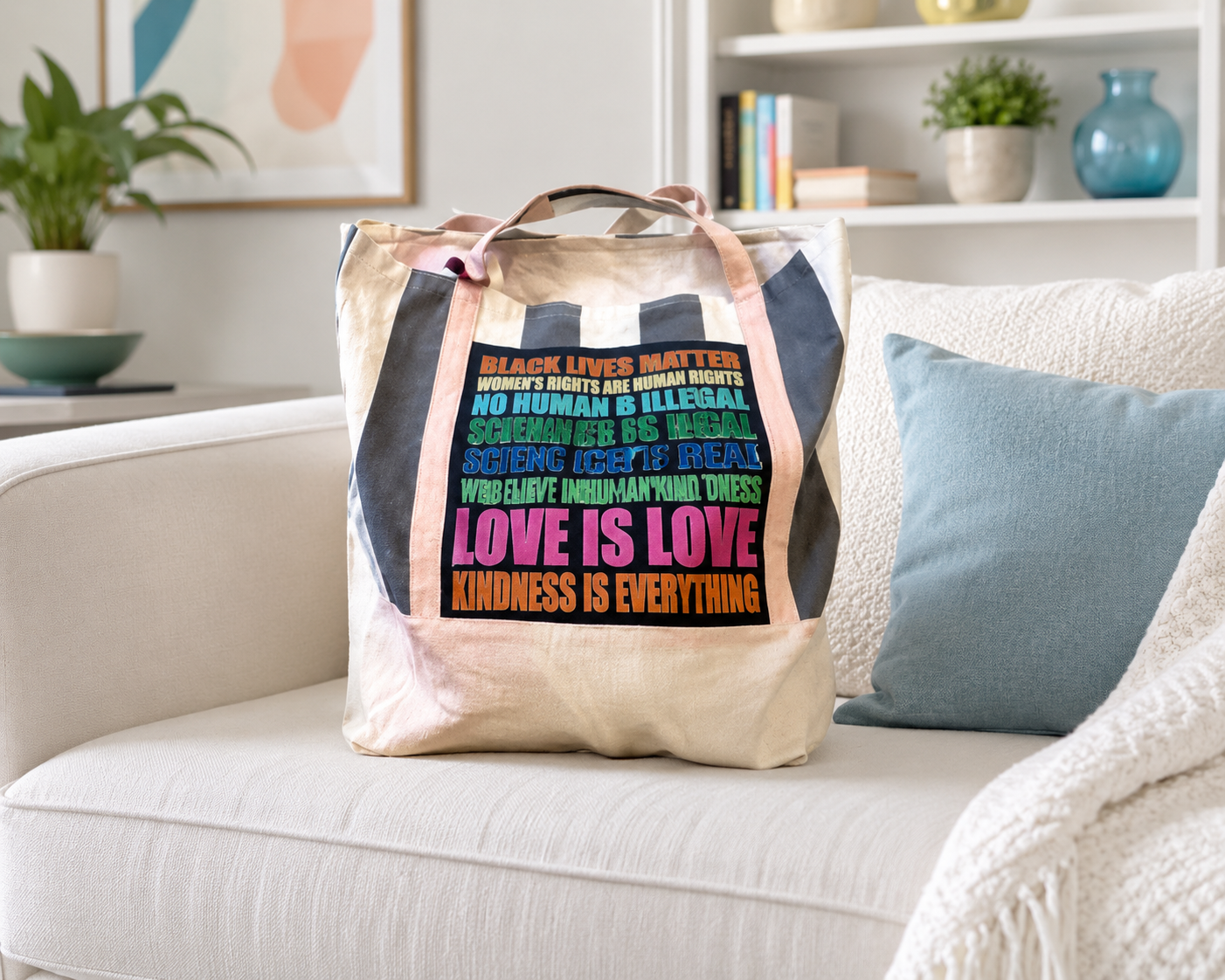 xOne-of-a-Kind Love is Love Statement Tote Bag