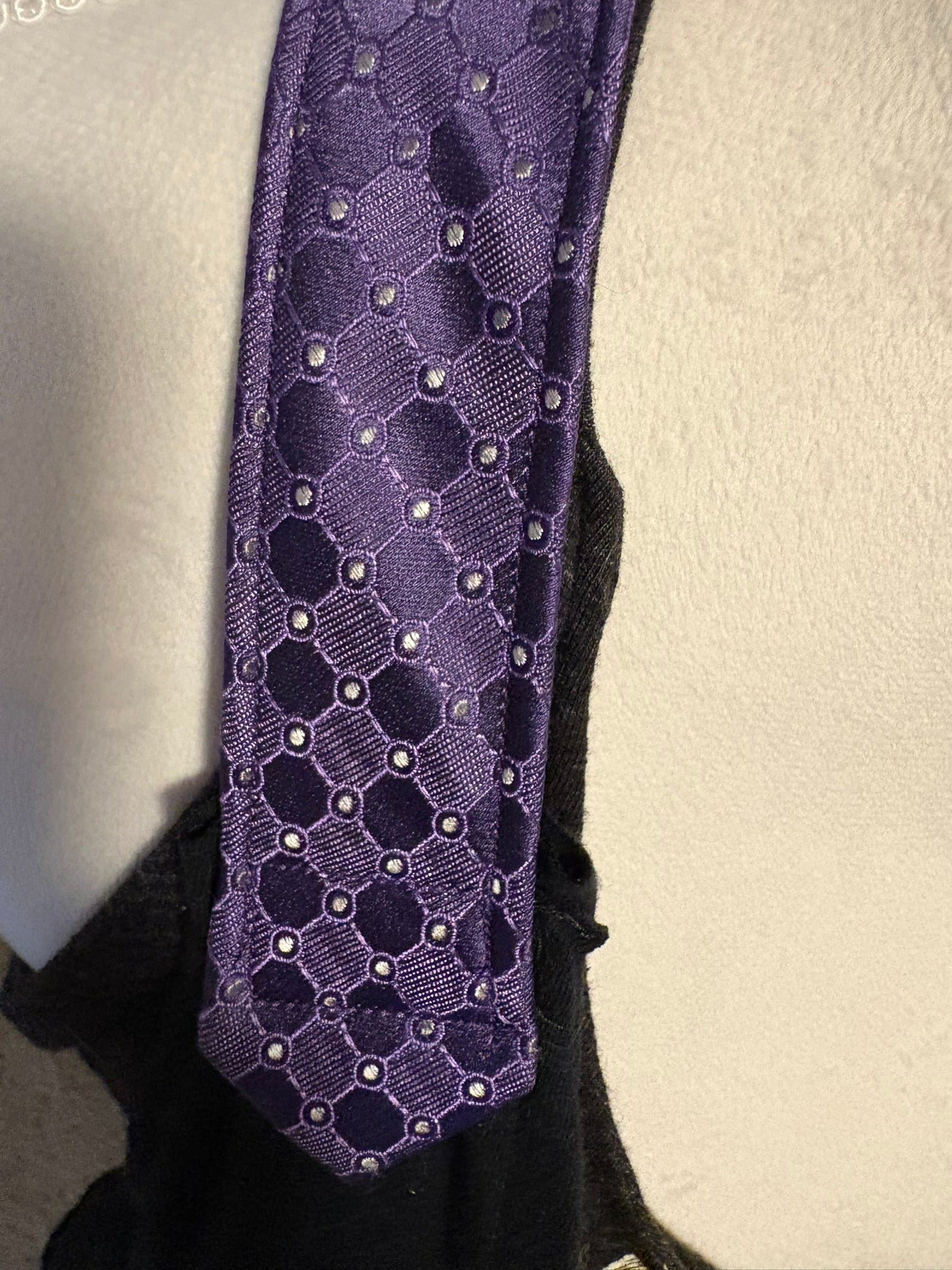 Straps made from rescued neck ties.