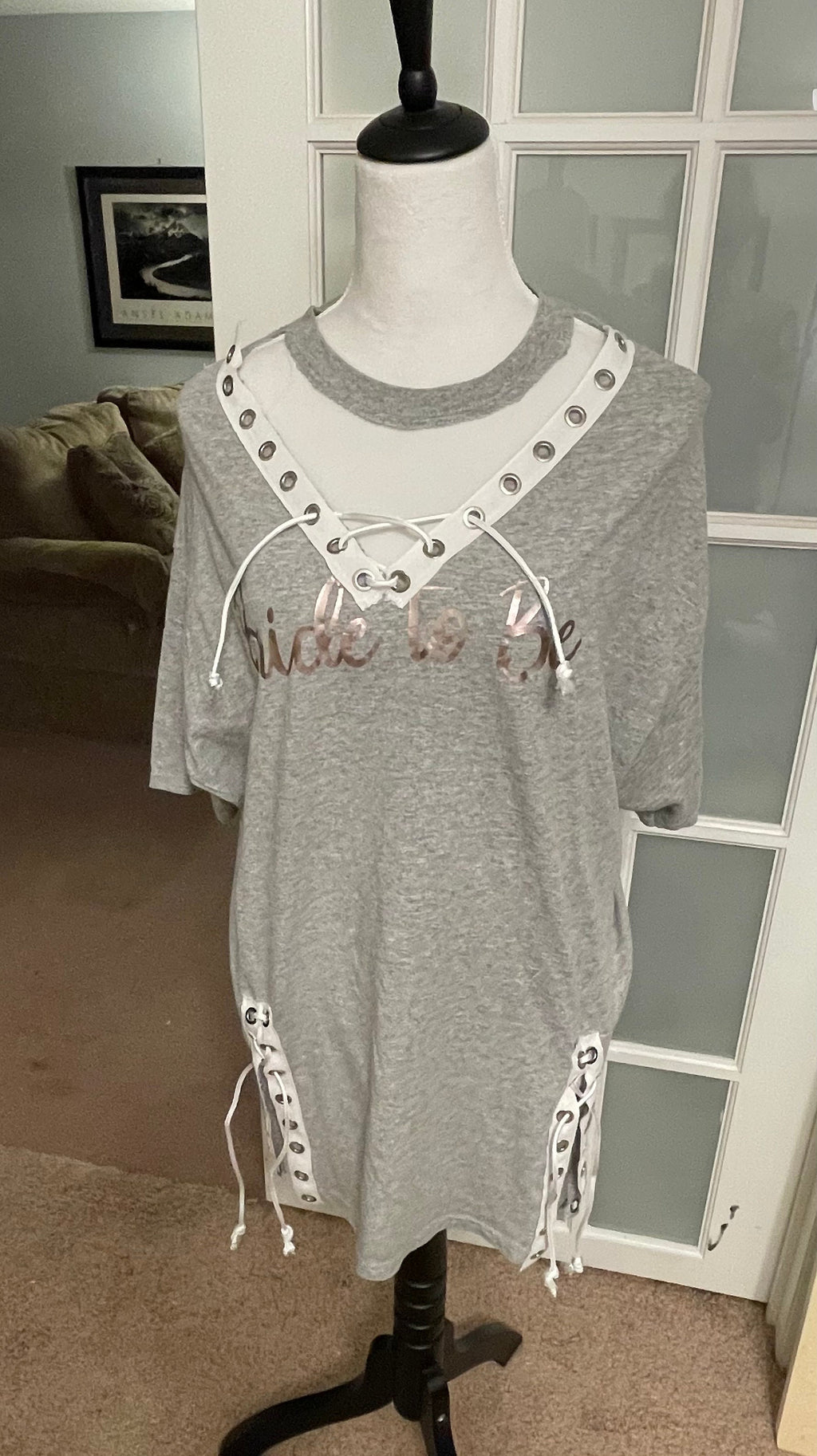 Reworked Grommet Lace-Up Bachelorette Dress (One Size)