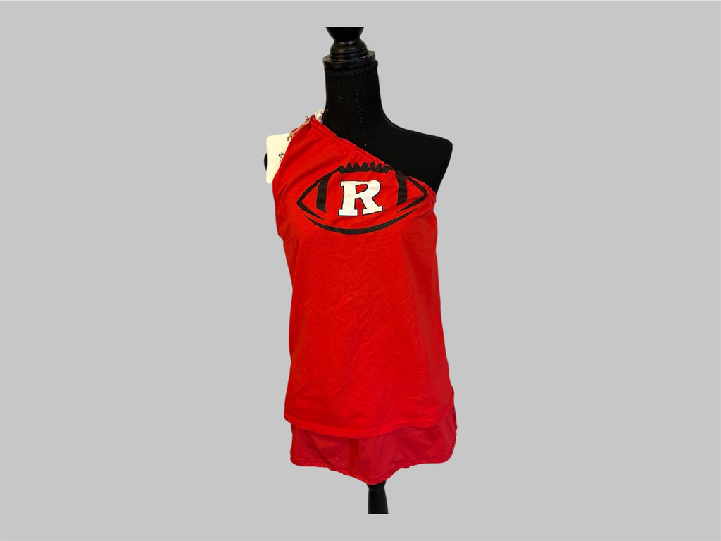 Rutgers Football One-Shoulder Tank – Reimagined College Tee