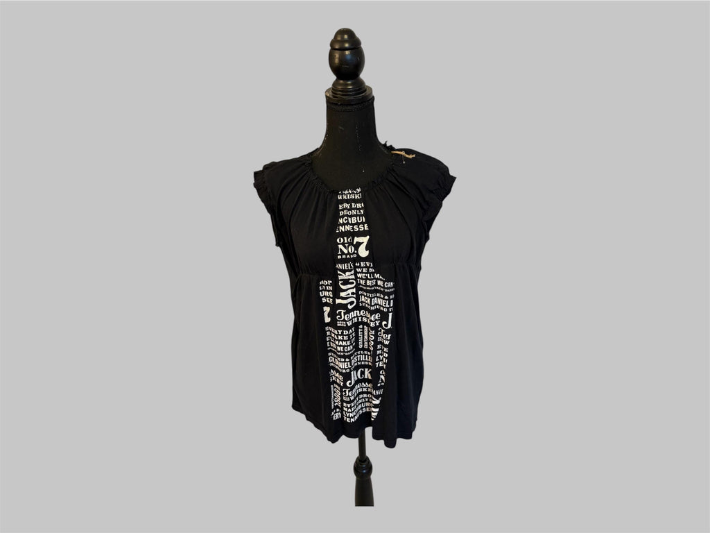 Sustainable, Reworked, Up-cycled, Recycled Rocker Tee (Size: Medium)