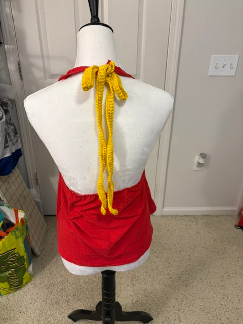 Fear the Turtle University of Maryland halter top with gold crochet ties is the perfect outfit for tailgating, class, or just showing your school pride.