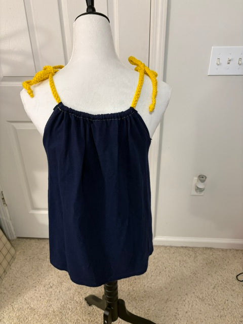Adjustable straps and roomy fit.